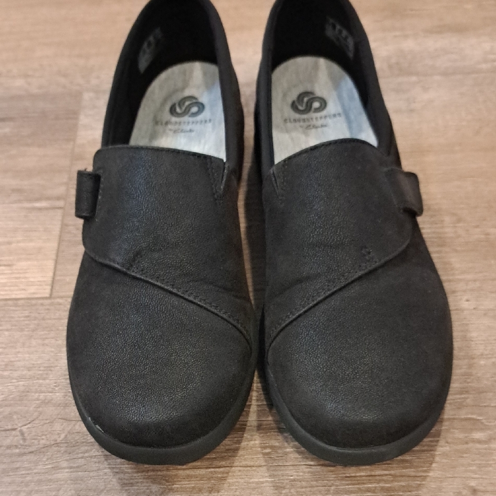 Clarks Black Dress Shoes with Cushioned Sole
